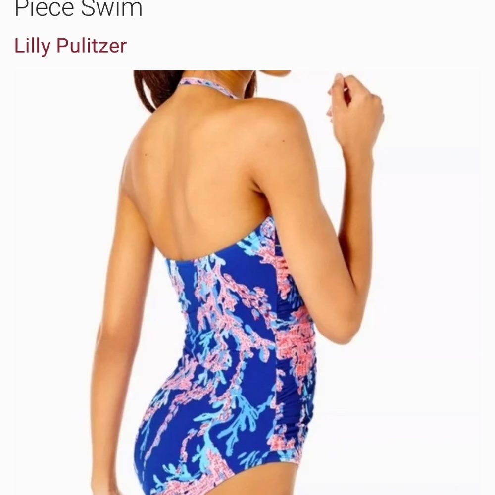 Lilly Pulitzer Flamenco Borealis one piece bathing suit